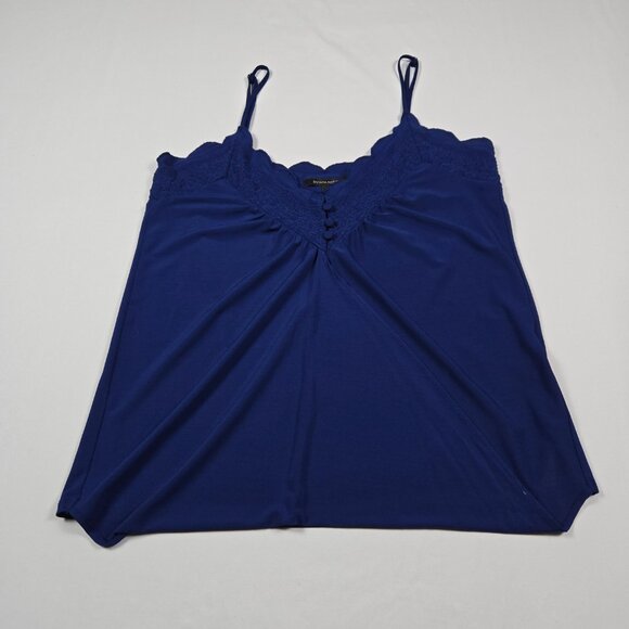 Banana Republic Blue Embroidered Trim Camisole Top Scallop Edge Feminine Size S‎ - Picture 5 of 12